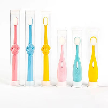 Soft Silicone Toothbrush for Babies and Kids (0-10 Years)