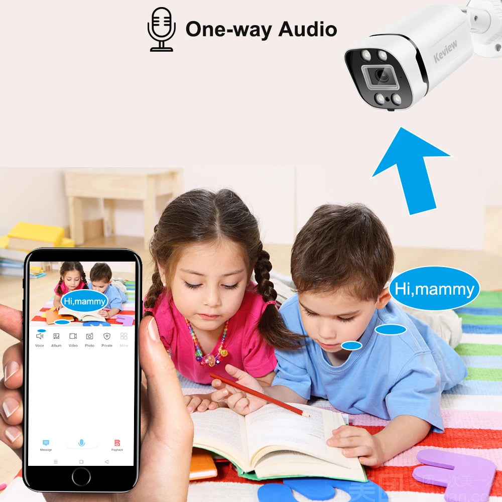 4K 8MP POE IP Camera with Night Vision