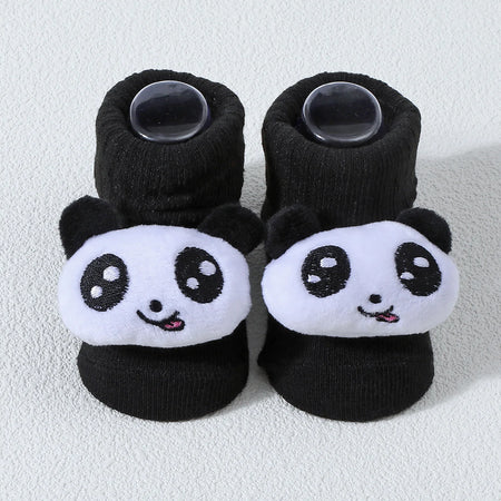 Cute 3D Panda Baby Socks &ndash; Soft Cotton Comfort for Infants 2 / 0-6M