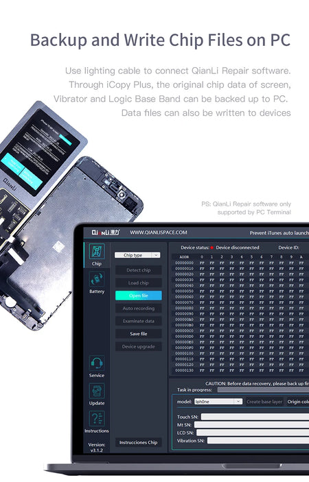 Qianli iCopy Plus 2.3v EEPROM Programmer for iPhone 7-12 Pro Max