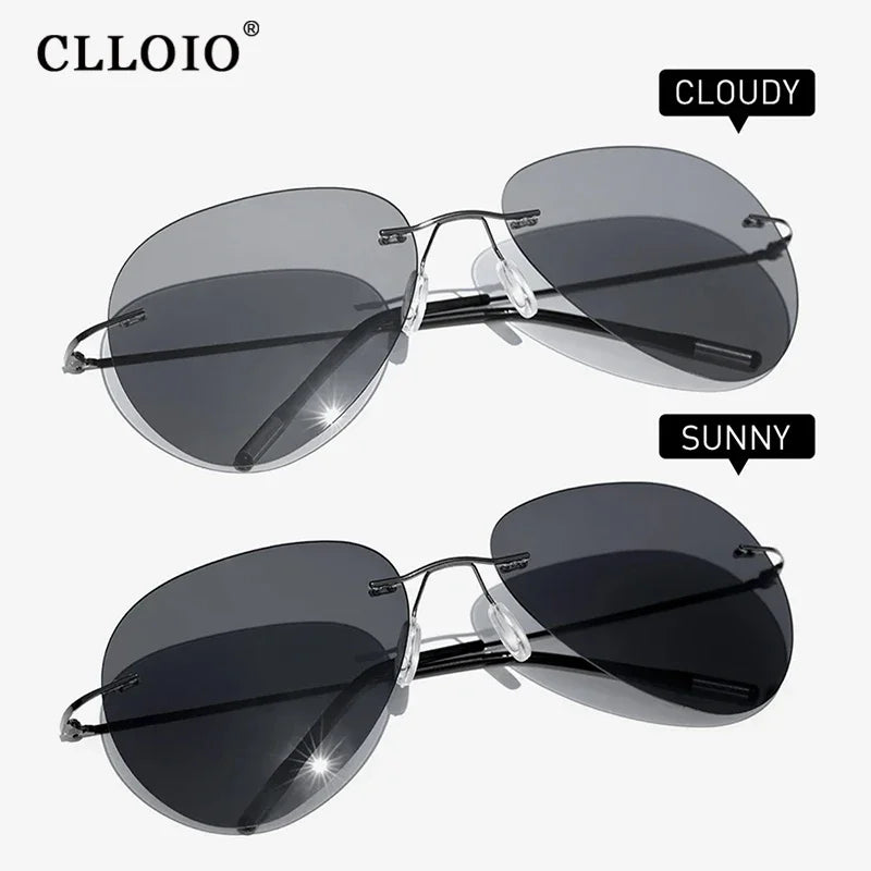 CLLOIO Ultralight Titanium Sunglasses &ndash; Photochromic