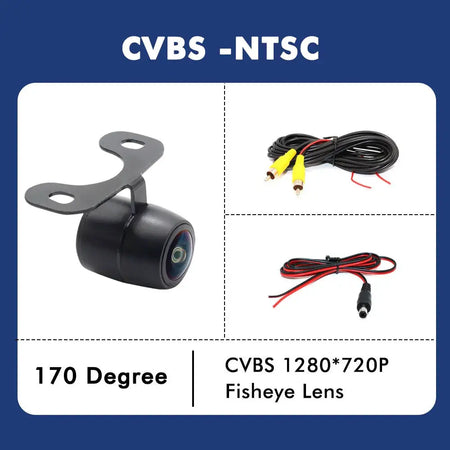 SMARTOUR AHD 1080P Car Front Rear View Back Up Camera 180° Fisheye Lens Full HD Night Vision Vehicle Reverse Camera Universal by InterCyprus Trading Ltd