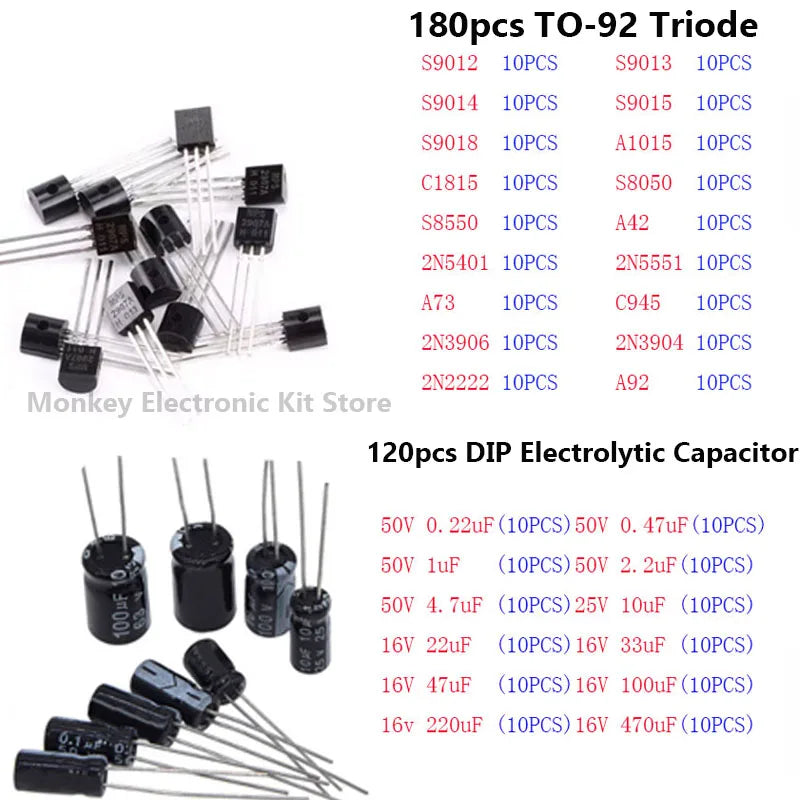1818pcs Electronic Components DIY Kit &ndash; Comprehensive Versatility for Electronics Projects