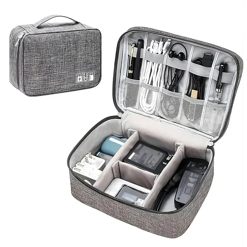 Cable Storage Bag Waterproof - Travel Cable Organizer