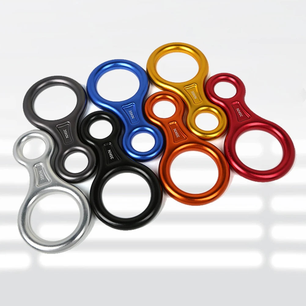Figure 8 Small Climbing Descender Rappel Rings Outdoor Mountaineering Equipment Camping Portable Outdoor Elements