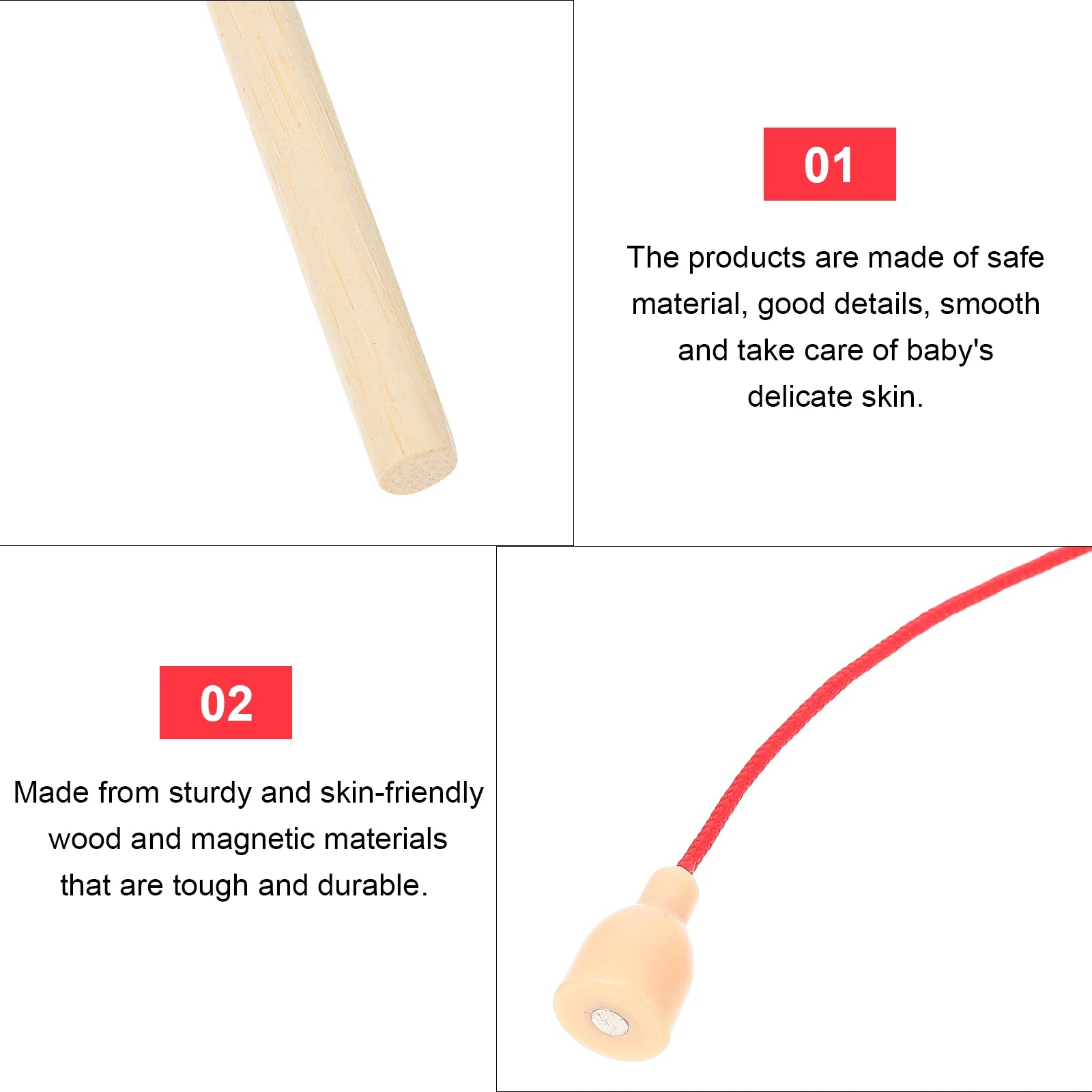 Wooden Magnetic Fishing Rod Toys - Educational &amp; Fun for Kids