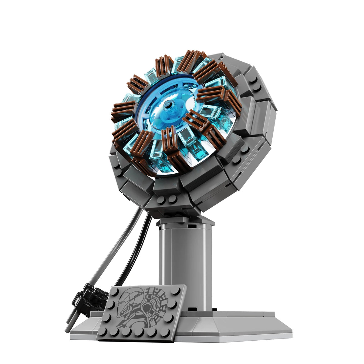 Build Your Own Iron Robot Mecha Man - Nuclear Reactor Light-Up Building Blocks | Perfect Gifts for Kids with light