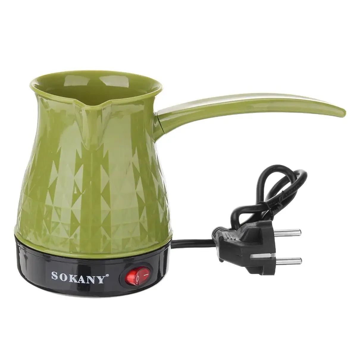 HAOYUNMA Electric 500W Stainless Steel 500ml Mocha Pot green