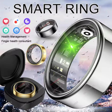 IP68 Waterproof Multi-sport Smart Ring with Heart Rate &amp; Sleep Monitoring