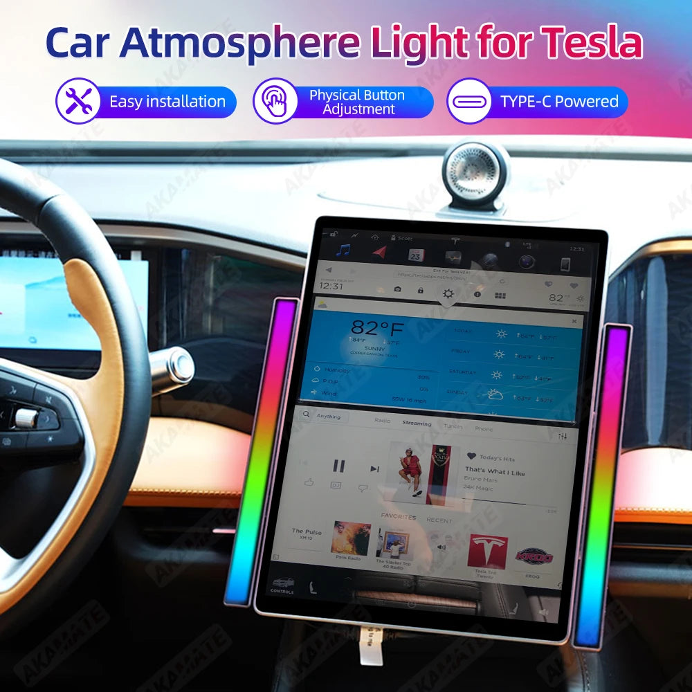 Car Centre Magnetic Ambient Light - Custom Color Control