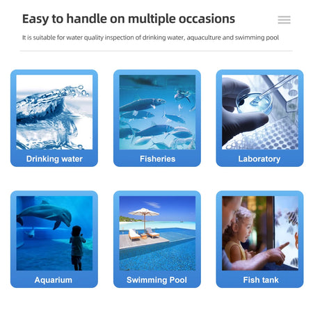 6 In 1 Water Quality Tester &ndash; High Precision PH EC TDS