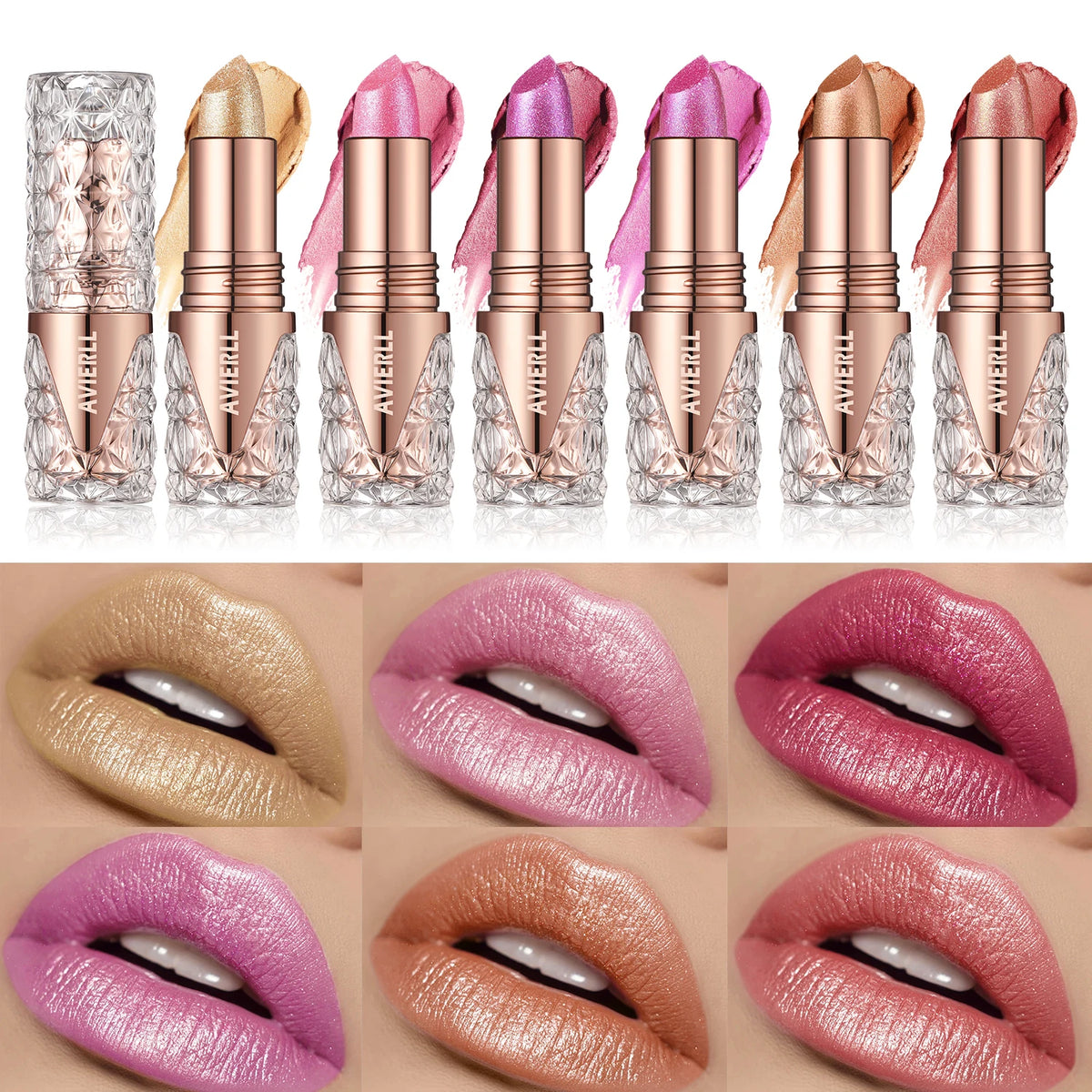 NoEnName_Null Fine Glitter Moisturising Lipstick