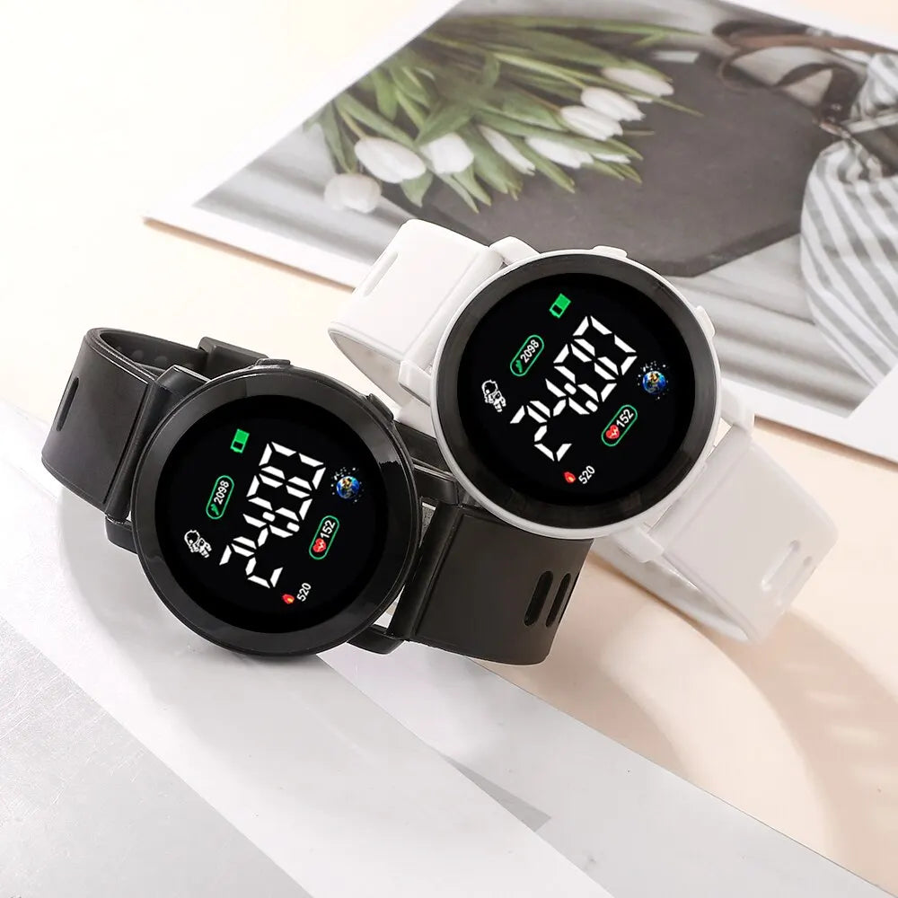 Couple LED Digital Silicone Watch for Men and Women