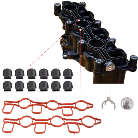 Aluminum Swirl Flap Repair Bracket Set for VW 2.7 3.0 V6 TDi by InterCyprus Trading Ltd