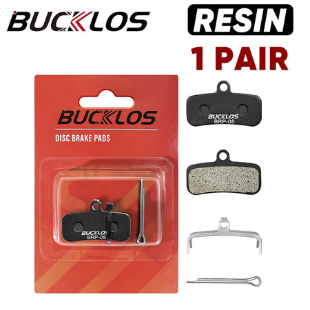 BUCKLOS Resin Disc Brake Pad Shimano D02S &ndash; Wear-Resistant Resin 1Pair