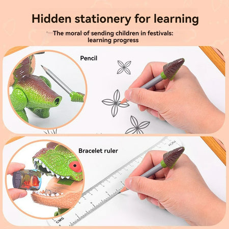 Creative Dinosaur 5-in-1 Stationery Set &ndash; Engaging Learning Supplies for Kids