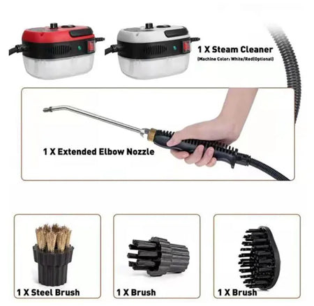 2500W High Pressure Steam Cleaner for Home &amp; Auto - 220V/110V
