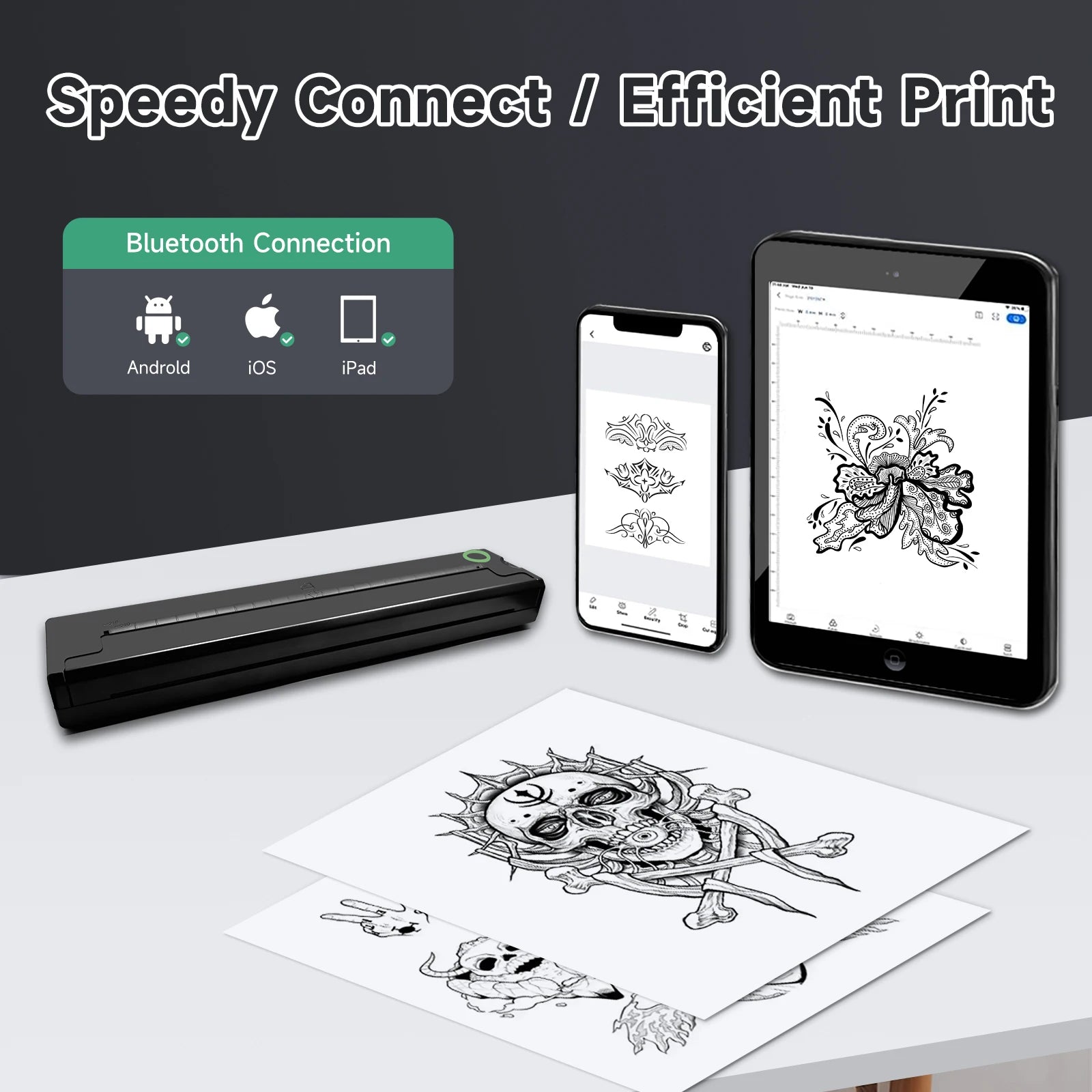 Portable Tattoo Stencil Printer &ndash; Wireless Printing