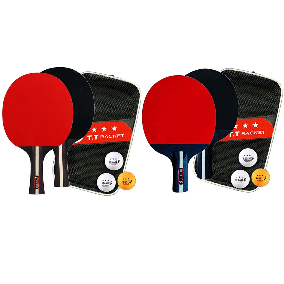 Set da ping pong 2 racchette 3 palline con borsa Pro