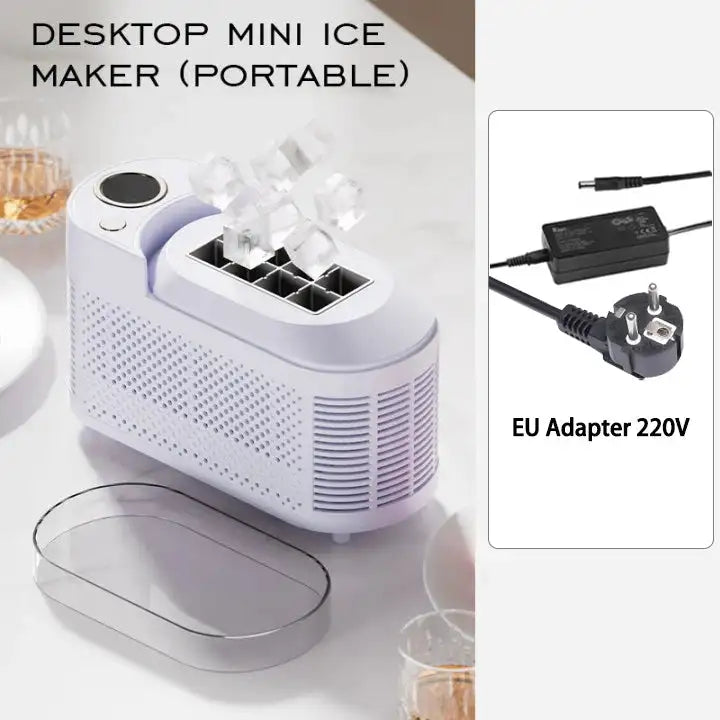 Portable Cube Ice Maker For Home Office Car 12V 110V 220V 220V Purple
