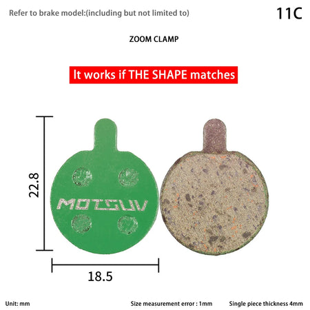 10 Pairs MTB Disc Brake Pads Ceramic &ndash; Ceramic Pad Formula 11C