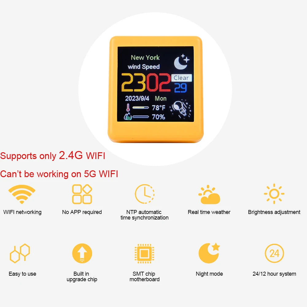NEIMZ Mini Smart WiFi Weather Station &ndash; DIY Animation Function