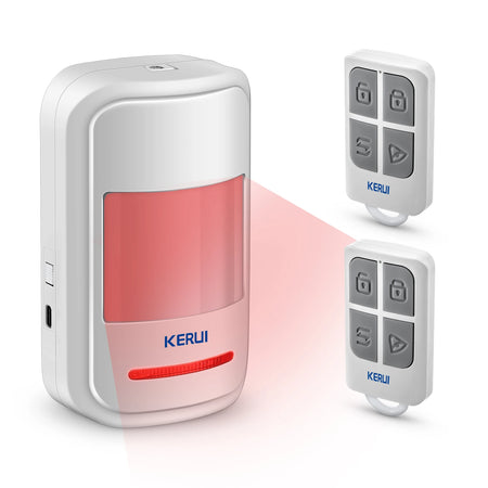 KERUI 433MHz Wireless PIR Motion Sensor Alarm/Doorbell with Remote Control 1 PIR 2 Remotes / CHINA