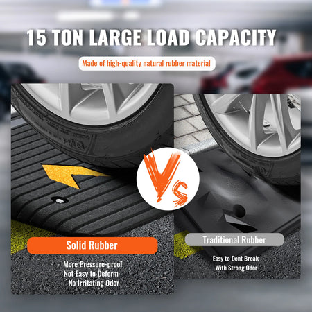 SucceBuy Driveway Curb Ramps &ndash; Non Slip Rubber Threshold