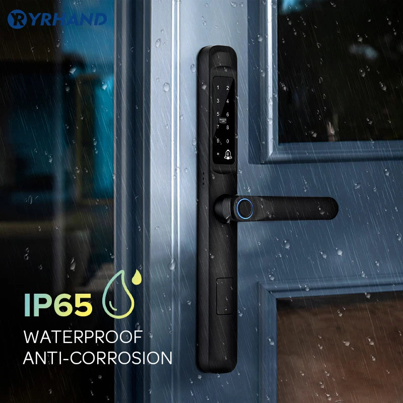 Tuya WiFi Waterproof Biometric Smart Door Lock with Fingerprint and App Control