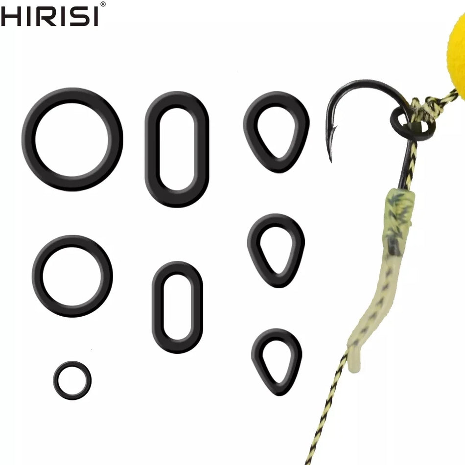 Rustfrit Stål Karpe Boilie Agn Ringe Til Hair Rigs 60 Stk