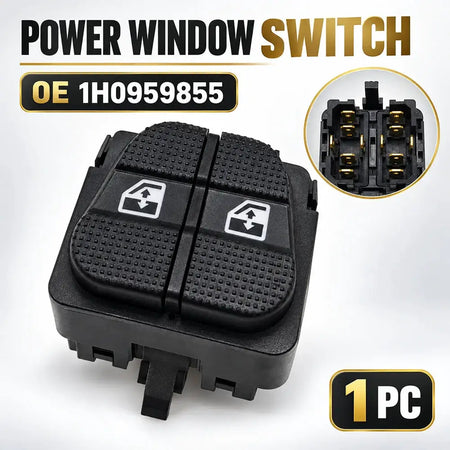 Power Window Switch 12 Pin 1H0959855 For VW Golf Mk3 Vento Jetta LHD by InterCyprus Trading Ltd
