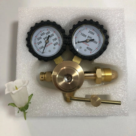 1/4 Inch Brass Nitrogen Regulator CGA580 - 0-600 PSI Range CGA580