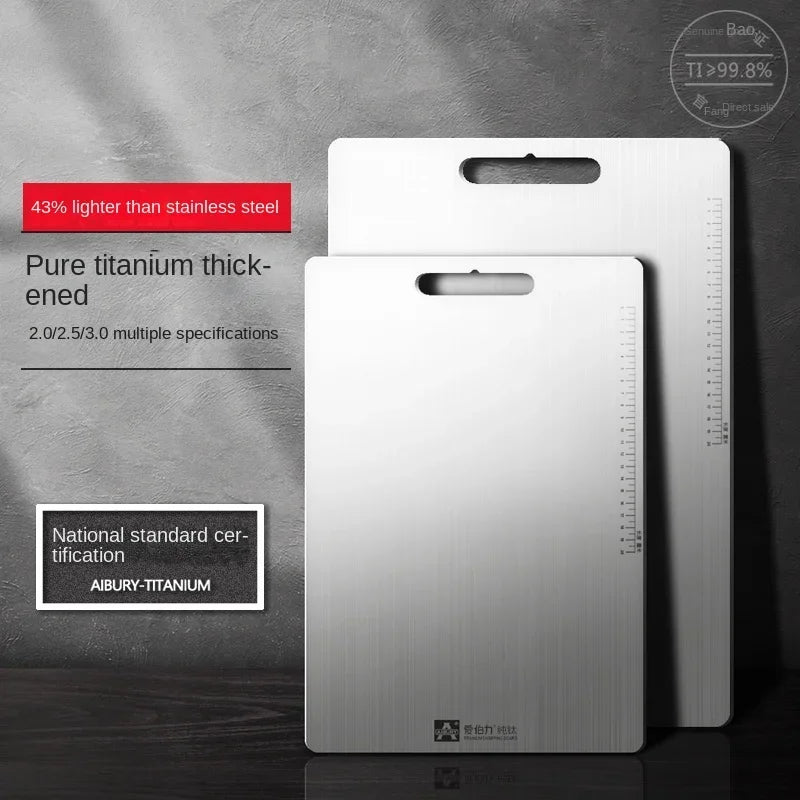 3.0mm Thickened Pure Titanium Cutting Board &ndash; Eco-Friendly