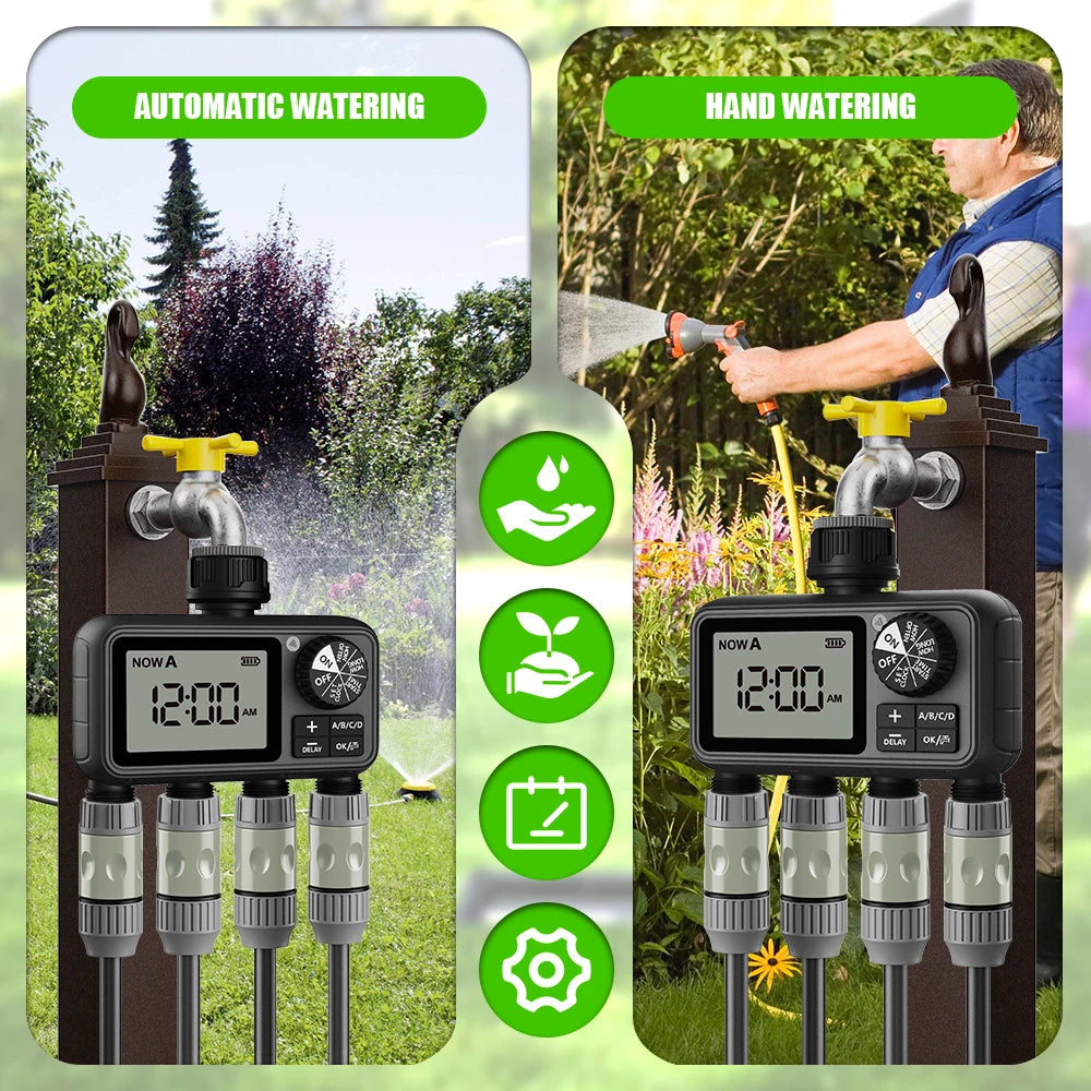 Eshico HCT-M09 &ndash; 4 Zone Smart Irrigation Timer System