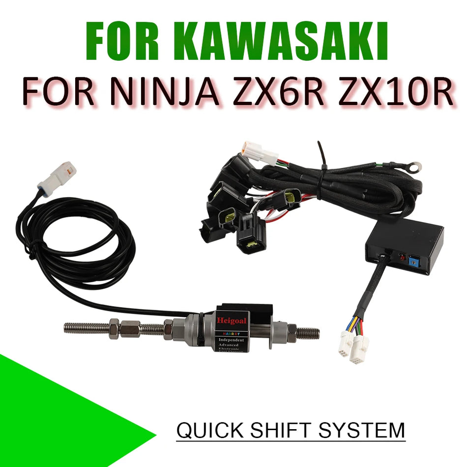 Kawasaki Ninja ZX6R and ZX10R One Way Electric Quick Shifter for Up Shifts, Fits Both Models