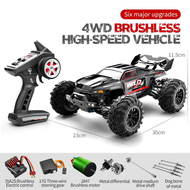 Q117 1To16 4WD RC Car &ndash; 70kmh High Speed Brushless black