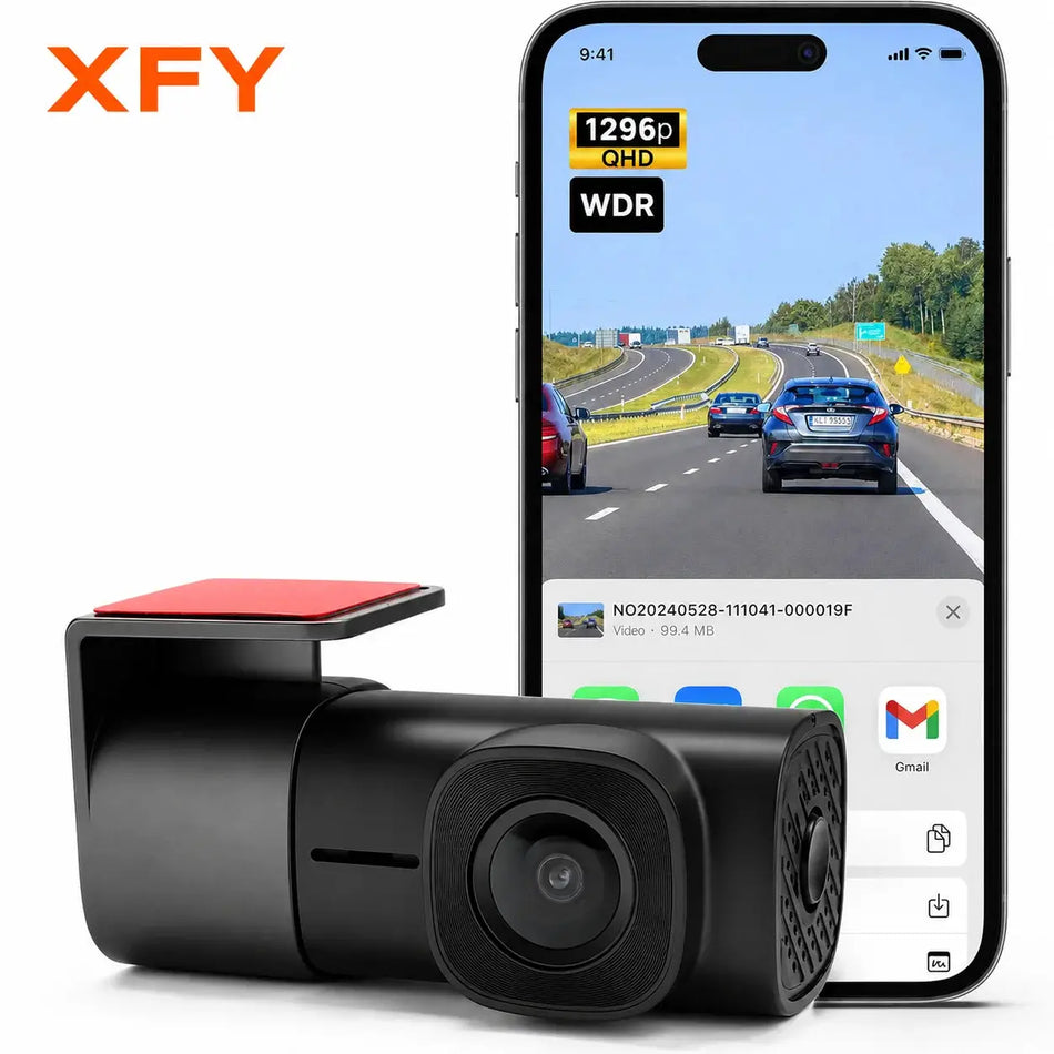 Dash Cam 1080P For Car With WiFi and Enhanced Night Vision Compact by InterCyprus Trading Ltd