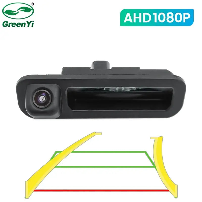 Dynamic Trajectory AHD Trunk Handle Camera For Ford Focus MK2 MK3 Mondeo Ranger Explorer C-Max Kuga Fiesta Fusion Backup Cam by InterCyprus Trading Ltd