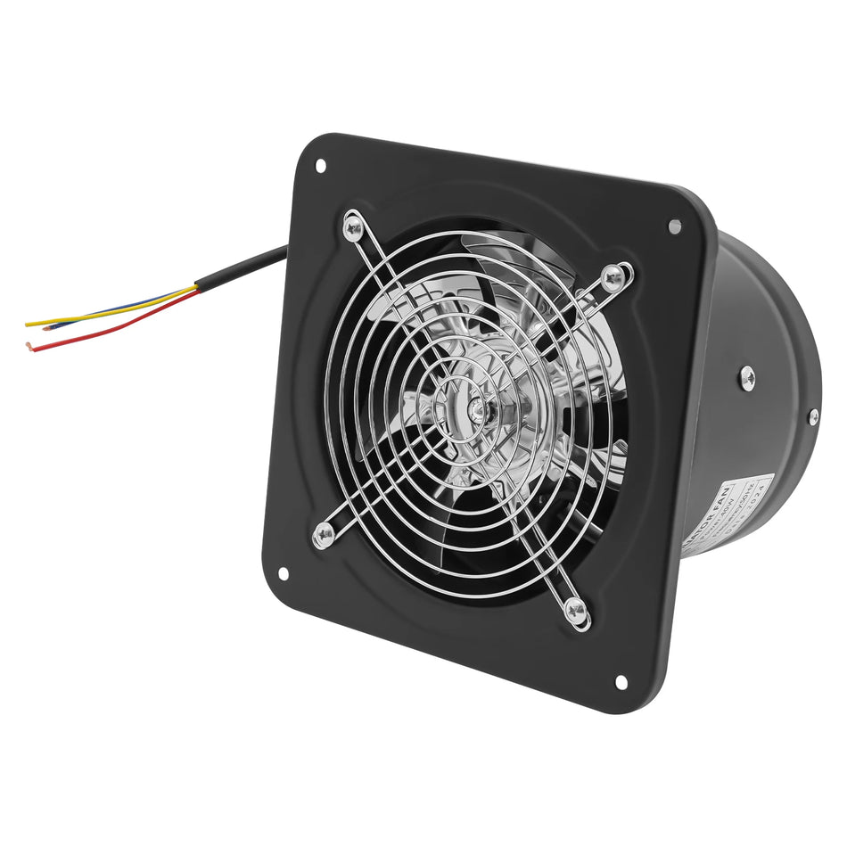 Black FD150 6 Inch Exhaust Fan 40W 2600RPM Copper Motor