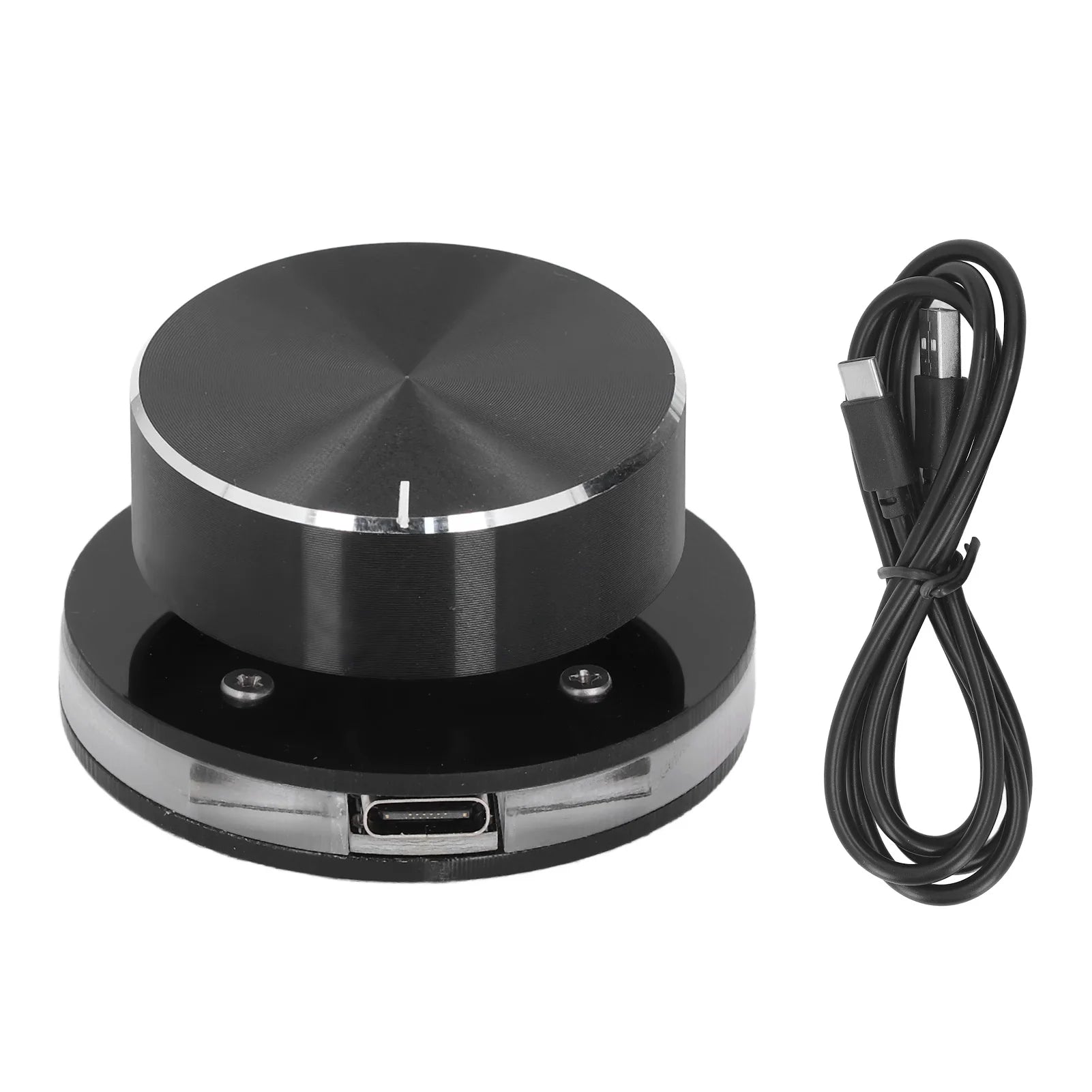 USB Volume Control Knob &ndash; 360 Degree Rotating RGB Light