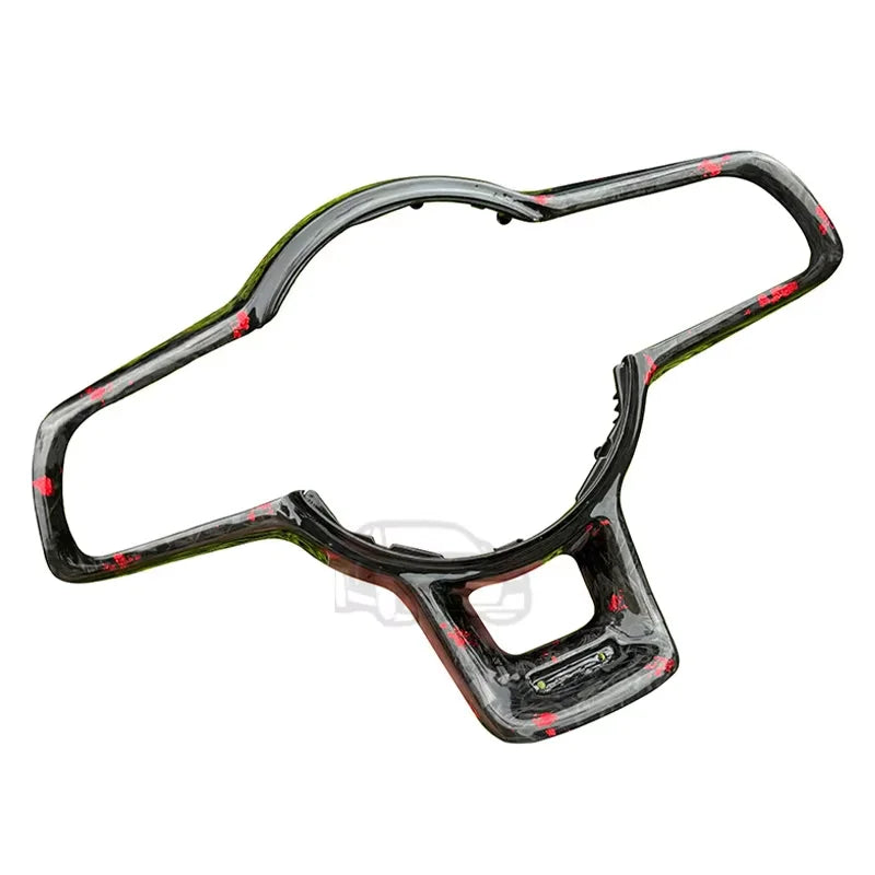 Acessório de Suporte para Volante Volkswagen Golf 7 MK7 em Fibra de Carbono Forjada