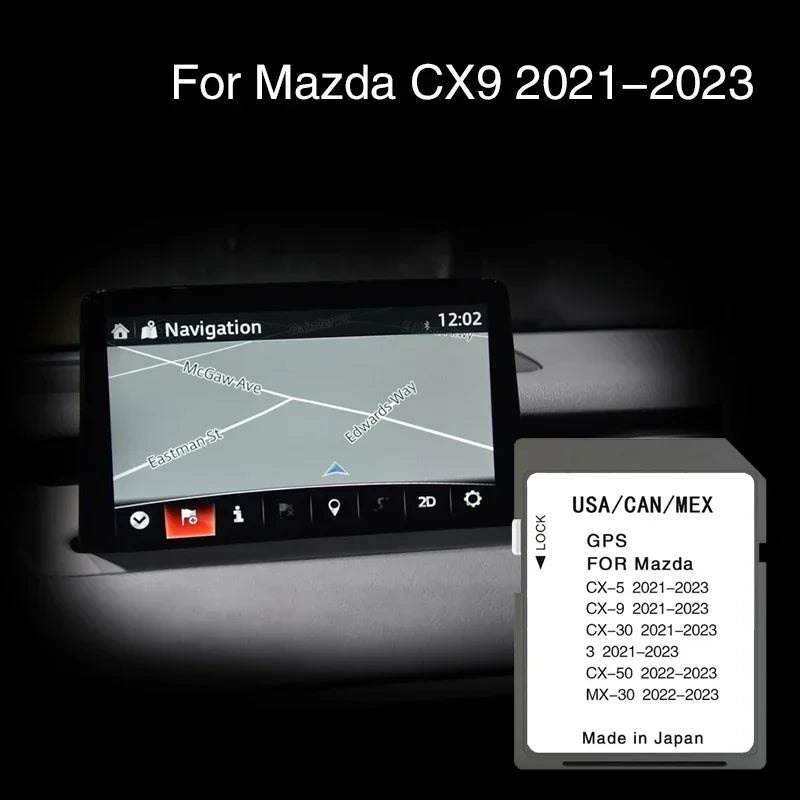 Car SD Map Card Mazda CX9 21 22 23 - Fast Navigation CHINA / for Mazda CX9 2022