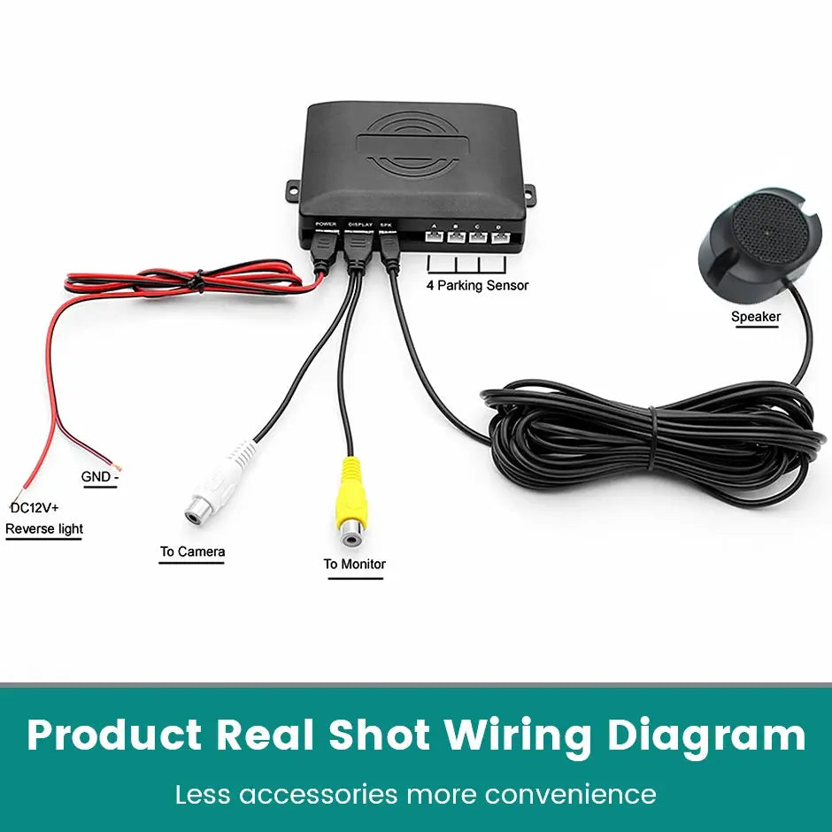 AHD Car Video Parking Sensor With Backup Monitor And Reverse Warning Display by InterCyprus Trading Ltd