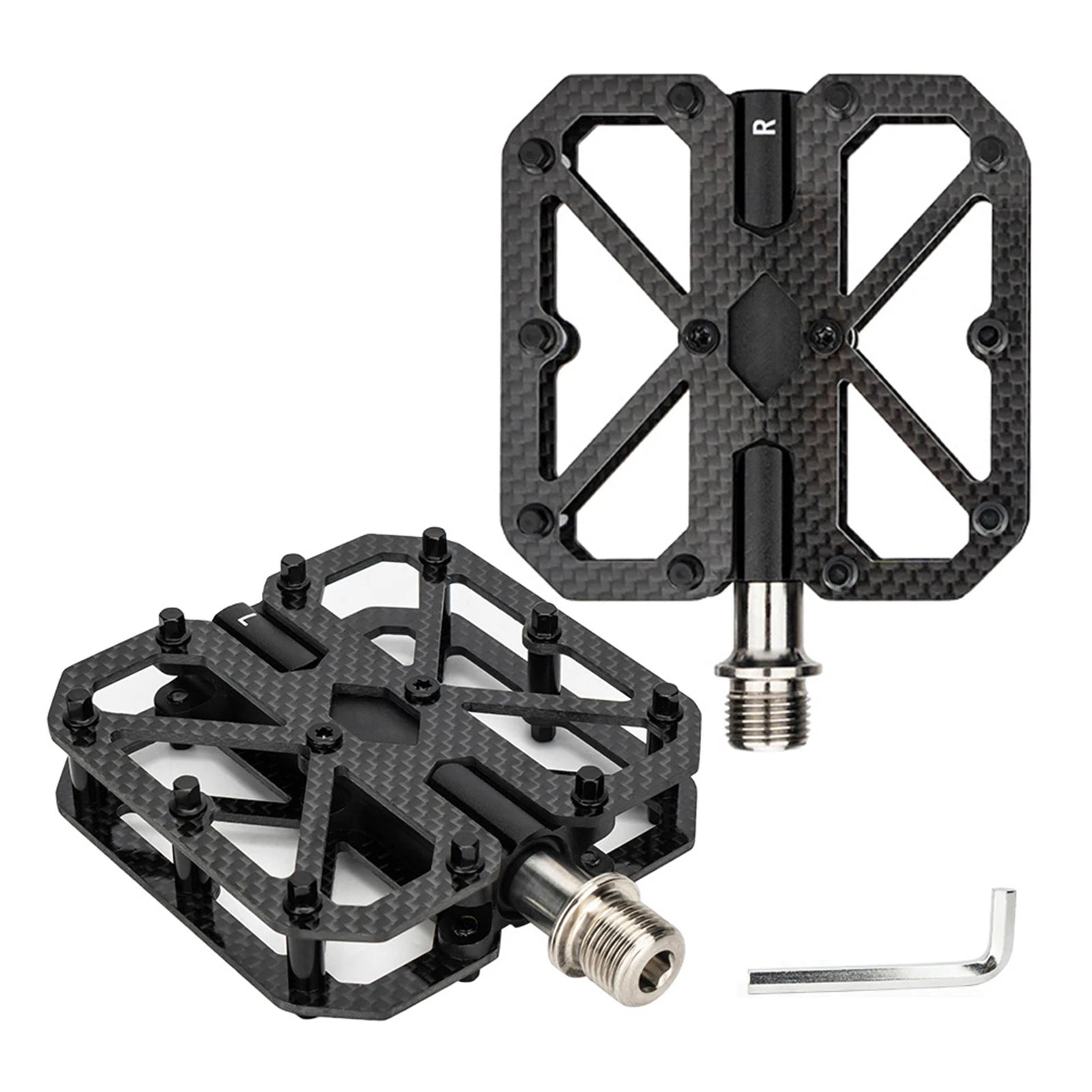 Bike Pedals Carbon Composite Three Bearings &ndash; Ultra-Light