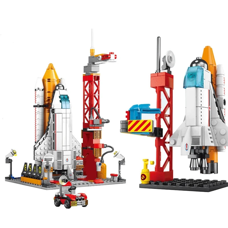 JIAJIALE Space Rocket Launch Model Building Blocks Set 107pcs-494pcs