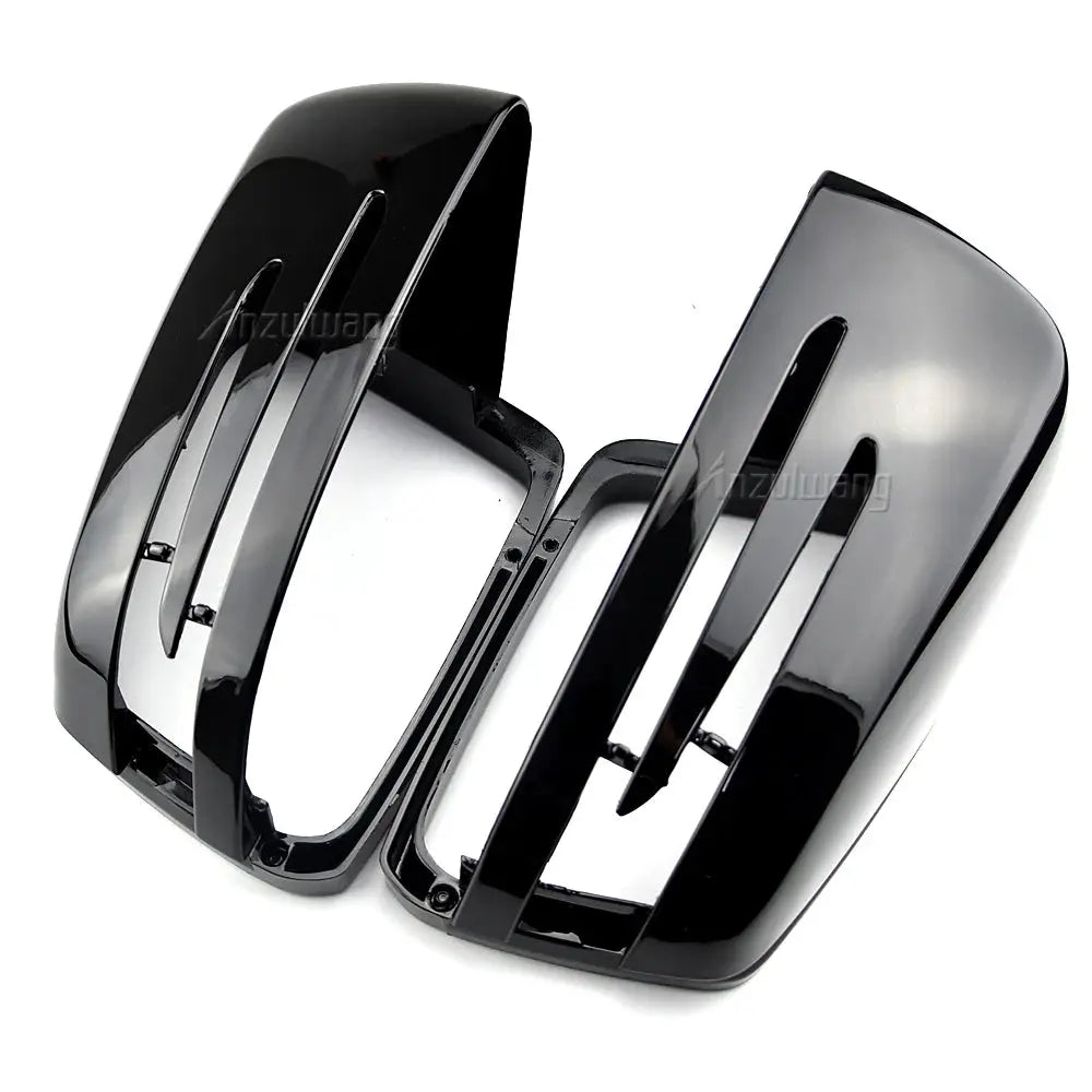 Side Mirror Caps Carbon Fiber Bright Black For Mercedes Benz W204 W212 by InterCyprus Trading Ltd