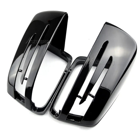 Side Mirror Caps Carbon Fiber Bright Black For Mercedes Benz W204 W212 by InterCyprus Trading Ltd