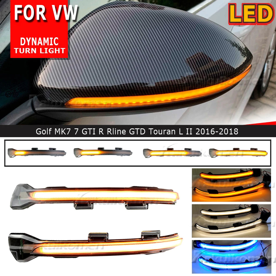 LED Δυναμικό Φλας Σημείου για Volkswagen MK7 Golf 7 2012 έως 2018
