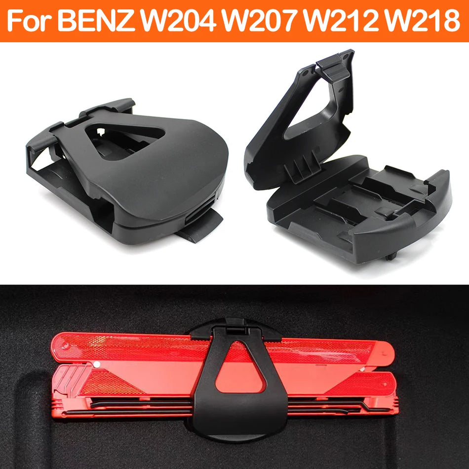 Rear Mounted Emergency Triangle Holder ABS Plastic for Mercedes-Benz C/E/CLS Class