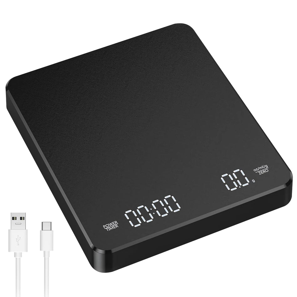 Rechargeable Mini Coffee Scale With Timer &ndash; 0.1g Precision